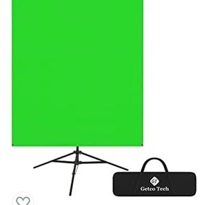Green screen backdrop with stand